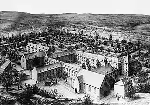 Le monastère en 1879.