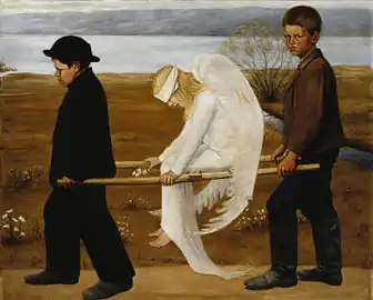 Hugo Simberg, L'Ange blessé, 1903.