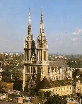La cathédrale Notre-Dame-de-l'Assomption, Saint-Étienne et Saint-Ladislas de Zagreb