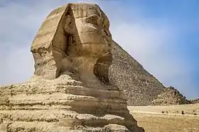 Le visage du Sphinx de Gizeh, v. 2500 av. J.-C.