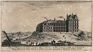 Le château de Saint-Maur vers 1650. Matthäus Merian le Jeune.