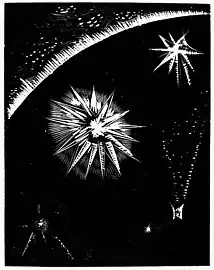 The creation of the starry firmament (La création du firmament étoilé).