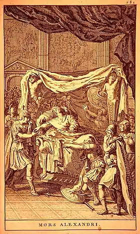 La mort d'Alexandre.