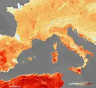Intensification des vagues de chaleur. Des événements tels que la vague de chaleur européenne de juin 2019 sont de plus en plus fréquents.