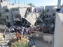 Destructions lors des bombardements israéliens de 2014.