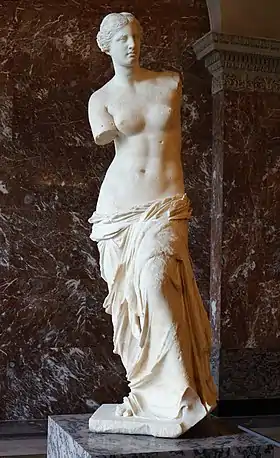 La Vénus de Milo, IIe siècle av. J.-C. Musée du Louvre.