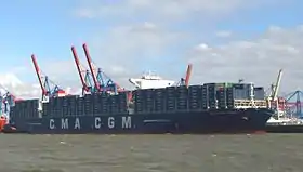 Le CMA CGM Georg Forster à Hambourg