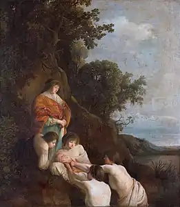 Découverte de Moïse1630, Rijksmuseum