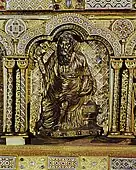 Sculpture du prophète Nahum par Nicolas de Verdun sur la châsse des Trois Mages dans la cathédrale de Cologne.