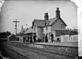 La gare en 1875.