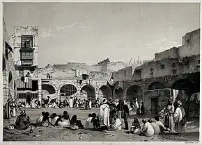 Un marché aux esclaves au Caire (XIXe siècle).