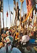 Les femmes au festival annuel de Mogodé, Kapsiki (Cameroun).