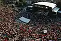 Le théâtre de Vienne aménagé pour recevoir le concert de Tryo.