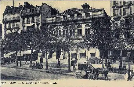 Le Théâtre du Gymnase vers 1910.