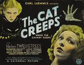 Description de l'image Thecatcreeps-1930-titlelobbycard.jpg.