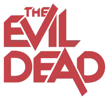 The Evil Dead écrit en lettres rouges