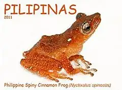 Description de l'image Theloderma spinosum 2011 stamp of the Philippines 2.jpg.