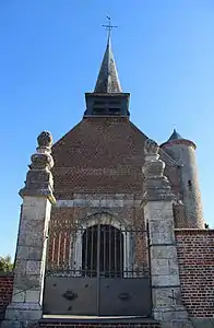 Façade de l'église.