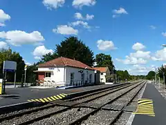 Les voies en direction de Périgueux.