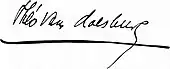 signature de Theo van Doesburg