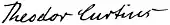 signature de Theodor Curtius