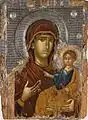 Icône de la Vierge à l'enfant, Serbie, XIVe siècle