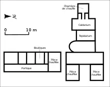 Plan d'ensemble au IVe siècle.