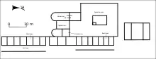 Plan d'ensemble du complexe thermal dans son état initial.