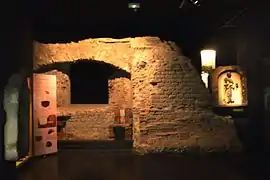 Ancien hypocauste des thermes du Nord, conservées dans le musée.