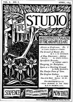 Couverture du premier numéro de la revue The Studio