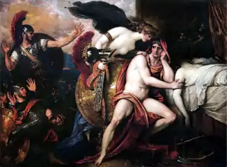 Benjamin West Thetis Bringing Armor to Achilles (1806).