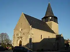 L'église Saint-Julien de Thevet-Saint-Julien en 2012.