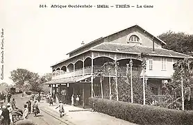 La gare de l'AOF, par Fortier.