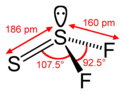 Image illustrative de l’article Fluorure de thiothionyle