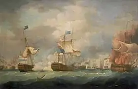 illustration de HMS Venerable (1784)