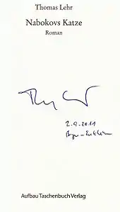 signature de Thomas Lehr