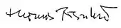 signature de Thomas Bernhard