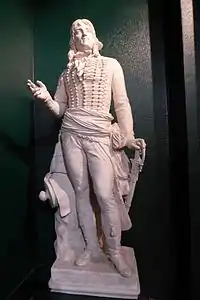 Maquette en plâtre de la statue de Marceau à destination de la façade du Louvre par Gabriel Jules Thomas.
