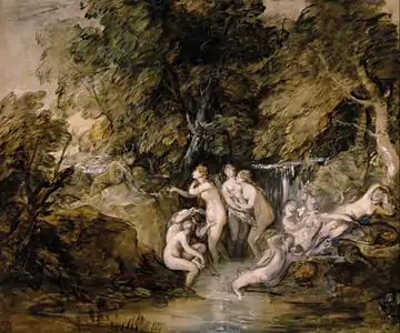 Diane et Actéon par Thomas Gainsborough (1785-1788)Royal Collection