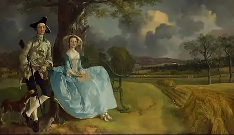 Mr and Mrs Andrews, vers 1750(National Gallery, Londres).