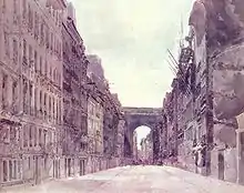 Rue Saint-Denis à Paris par Thomas Girtin, 1802.