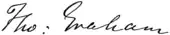 signature de Thomas Graham (chimiste)