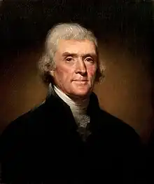 Le président du Sénat Thomas Jefferson.