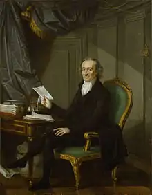 Thomas Paine, portrait vers 1791, actuellement à la National Portrait Gallery