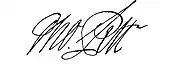 signature de Thomas Pitt