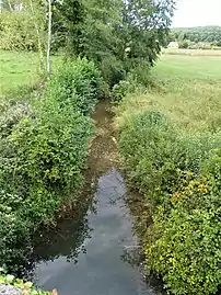 Le Thonac au pont de la RD 706.