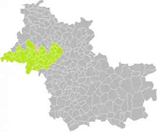 Thoré-la-Rochette dans le canton de Montoire-sur-le-Loir en 2016.