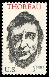 Timbre américain à l'effigie de Thoreau
