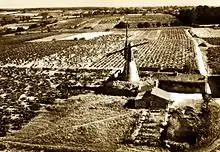 Vue aérienne du moulin de Beauregard.