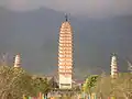 Trois pagodes après la rénovation